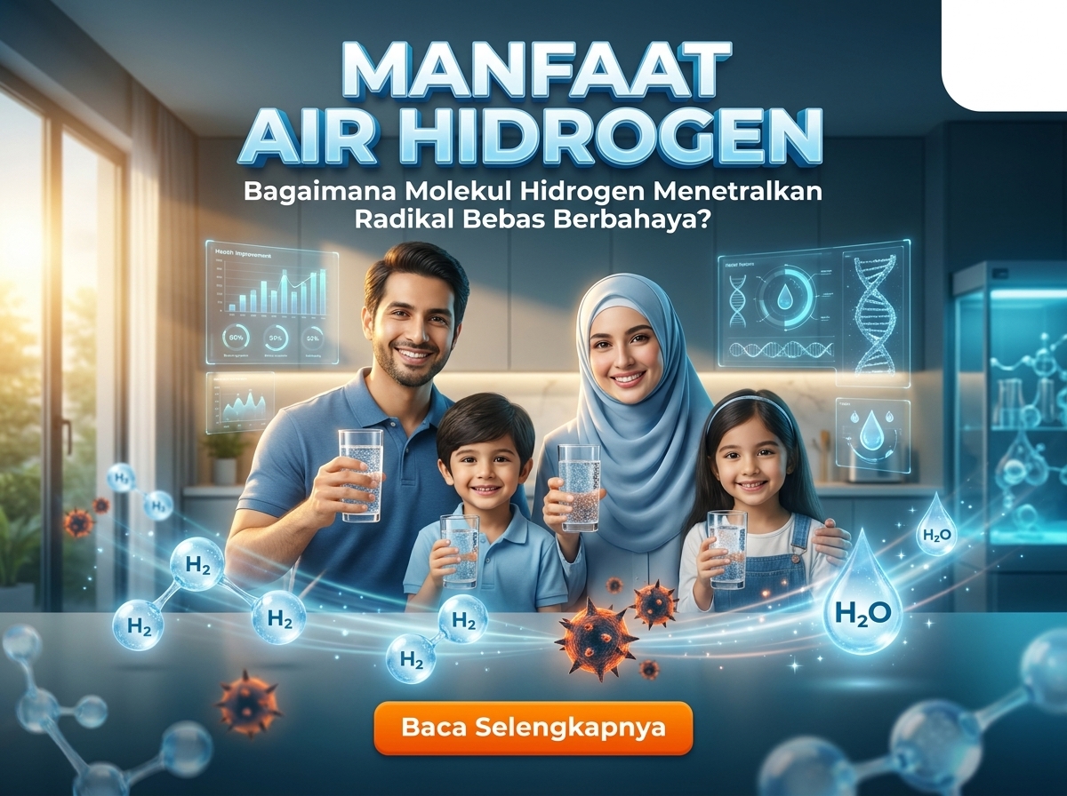 Bagaimana Molekul Air Hidrogen Menetralkan Radikal Bebas Berbahaya?