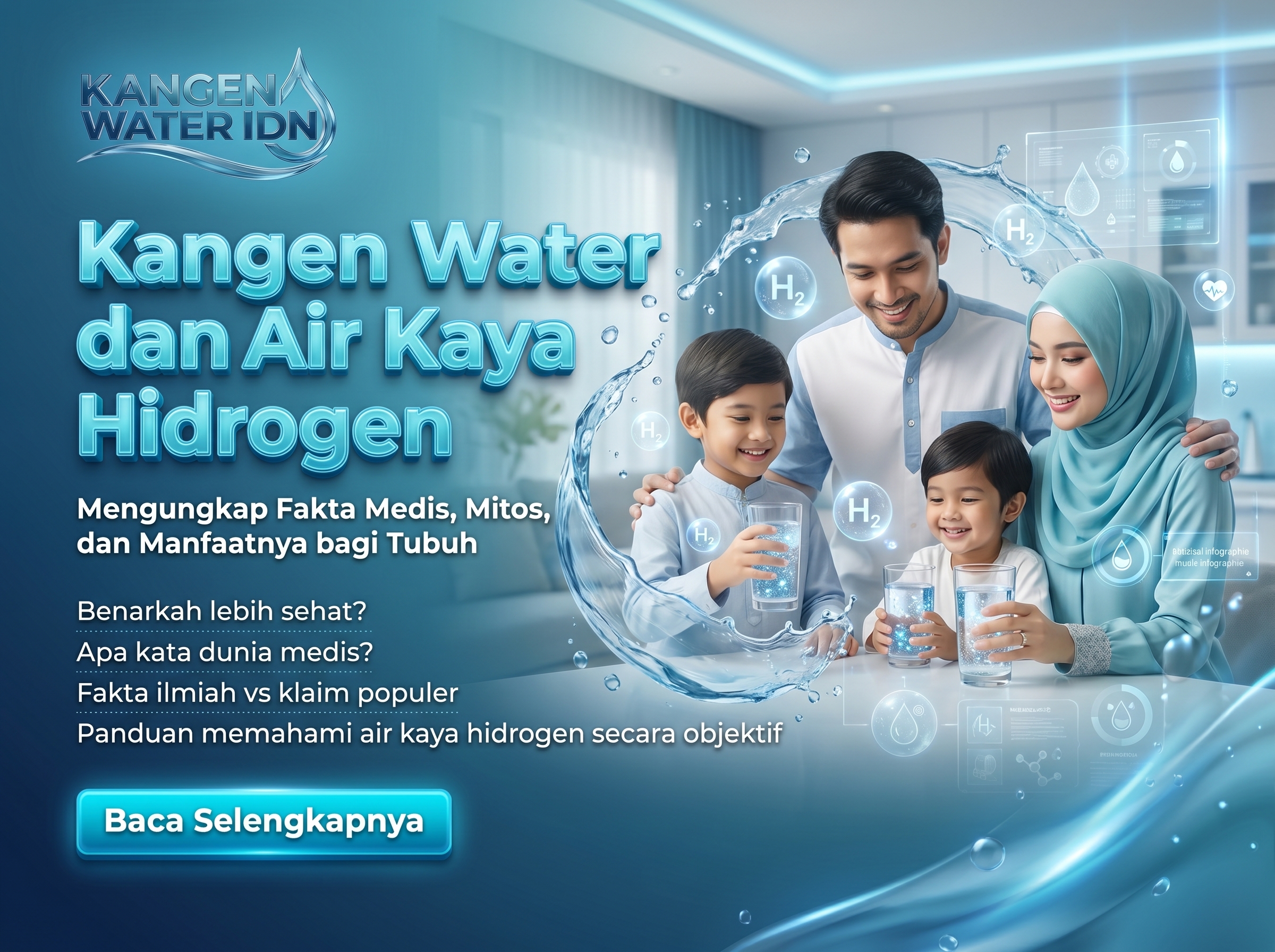 Kangen Water dan Air Kaya Hidrogen: Mengungkap Fakta Medis, Mitos, dan Manfaatnya bagi Tubuh