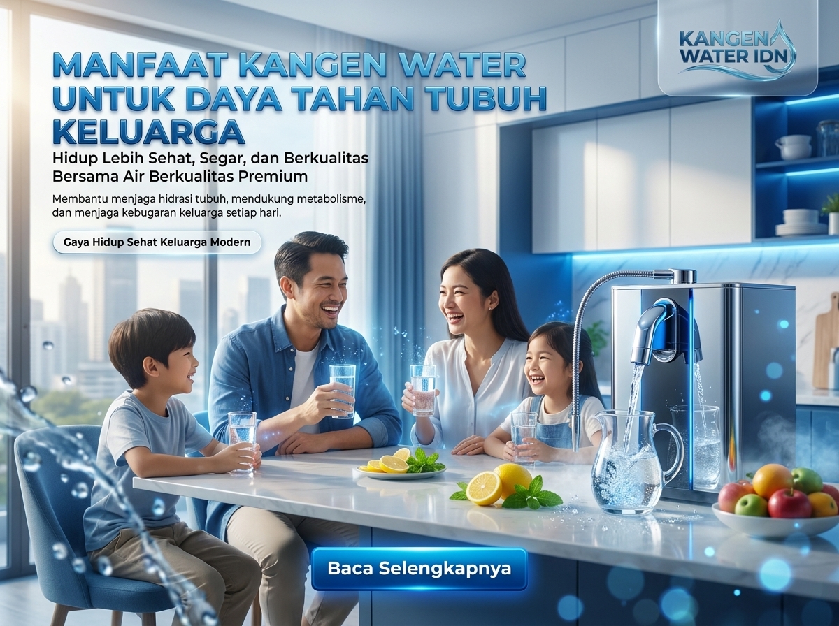 Manfaat Kangen Water untuk Daya Tahan Tubuh Keluarga