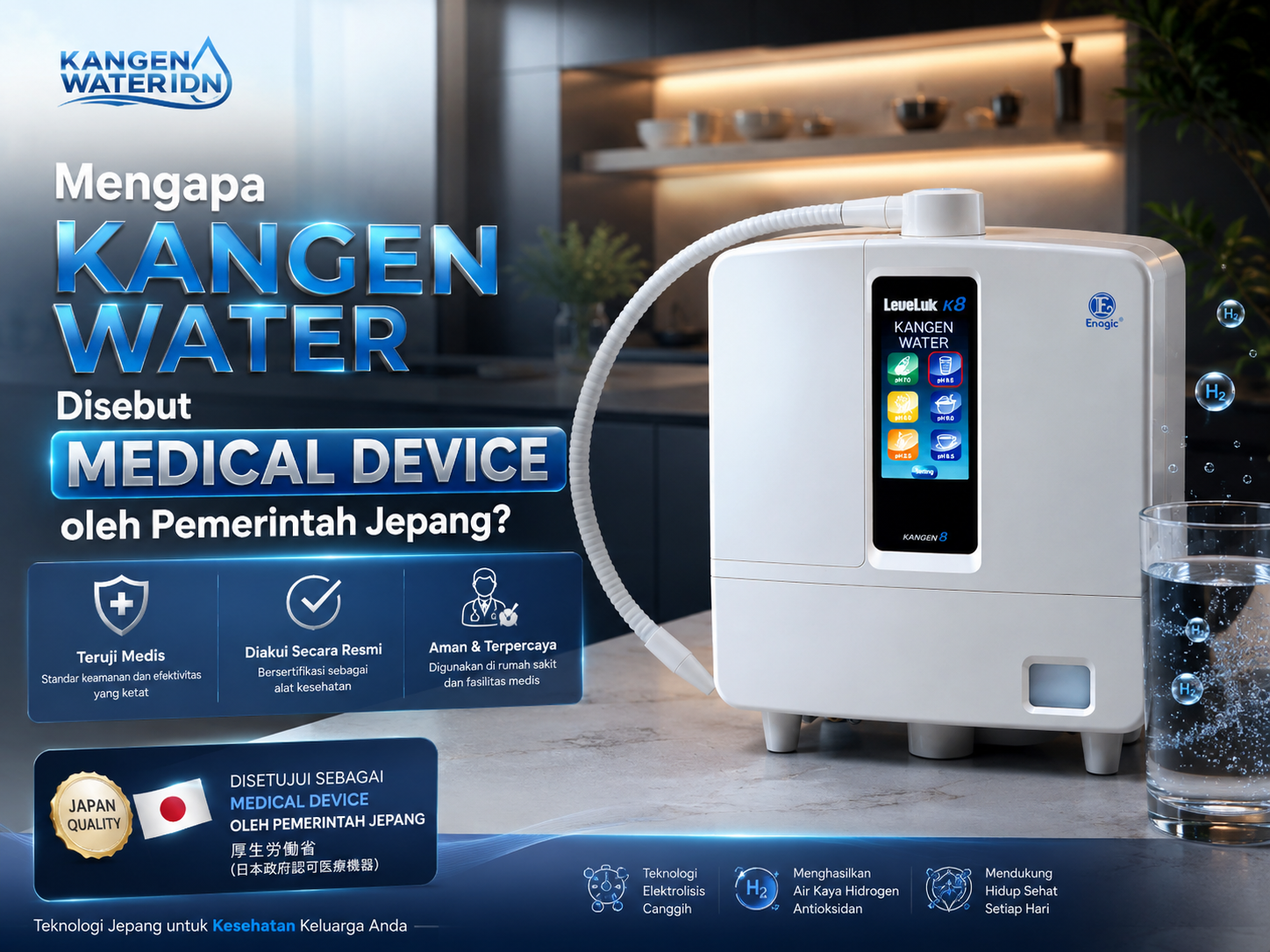 Mengapa Kangen Water Disebut Medical Device oleh Pemerintah Jepang?
