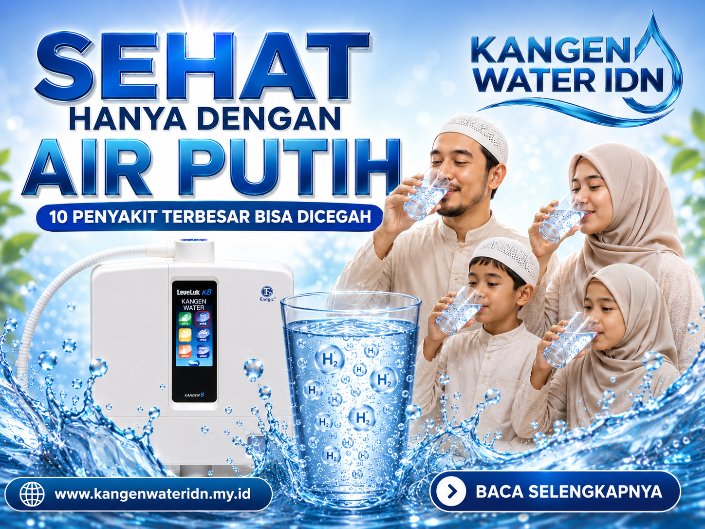 Sehat Hanya Dengan Air Putih Mengatasi 10 Penyakit Terbesar Indonesia
